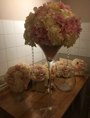 Flowers martini vase for - &,