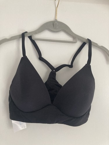 Primark black soft bra racer