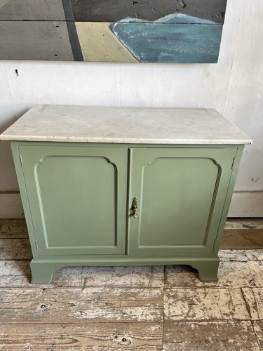 Green painted edwardian - painted, door