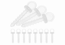 100pcs transparent plastic - transparent,