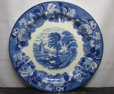 English Scenery Enoch Woods/Wood & sons 9" plate. Mid Century