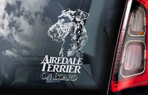 Airedale terrier sticker - airedale,