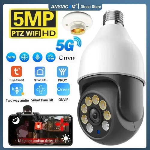 E27 5mp camera bulb ptz - bulb,