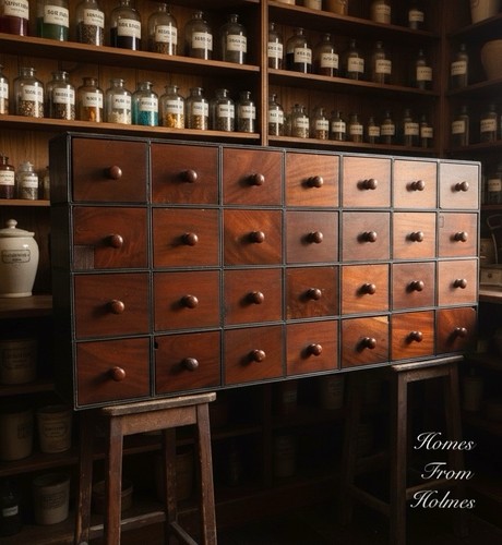 Apothecary chemists drawers - apothecary,
