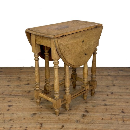 Antique stripped oak gateleg - stripped,