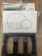 Geberit Samba, push plate, push button in white, old series