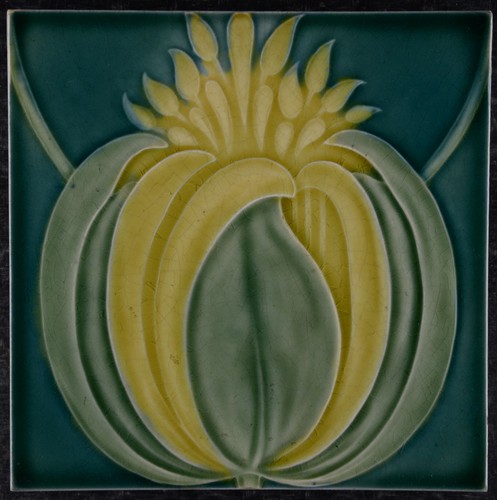 Art nouveau tile - nouveau, c.f.a