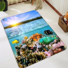 3D Ocean Fish 407 Non Slip Rug