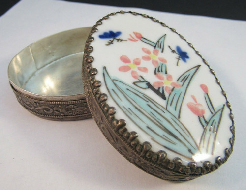 Vintage compact snuff pill box - vintage,