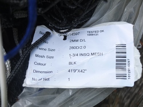 Full size tennis net 9 - 9", x