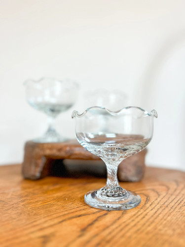 Vintage dema glass - ice, cream