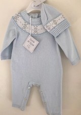 Emile Et Rose Baby Blue Romper