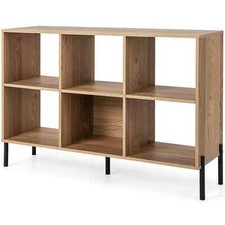 Wooden Storage Bookcase 6 Cube