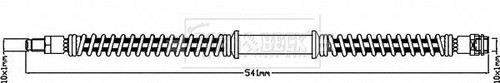 Borg beck bbh8656 brake hose - &,