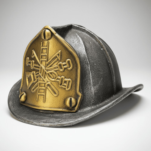 Fire helmet cast - helmet,