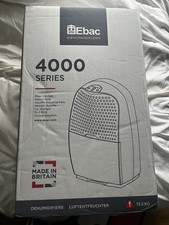 Ebac 4000 Series Dehumidifier 12Ltr Brand New