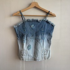 Vintage Y2K Corset Style Denim