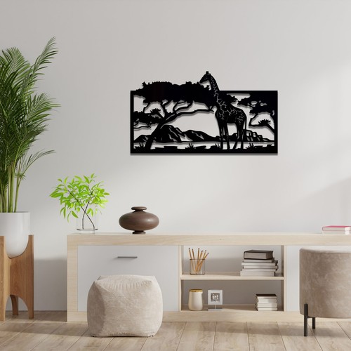 Modern african wooden - african, giraffe