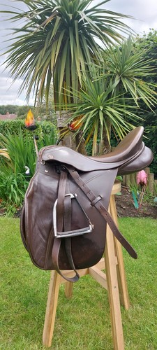 Brown leather horse riding - brown,