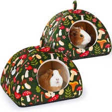 Guinea Pig Nest Set of 2 Washable Hamster House Small Animal Sleeping Bed