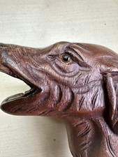 Antique Hand Carved Wooden Dog