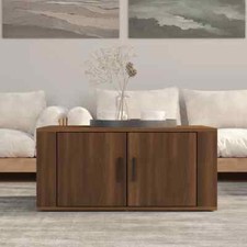 Coffee Table Brown Oak 80x50x36 cm Engineered Wood vidaXL