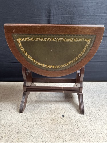 Vintage wooden green leather - vintage,