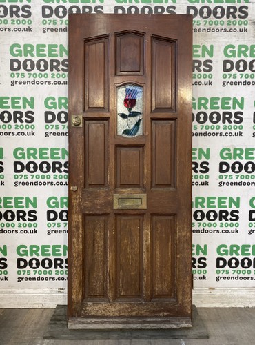 Hardwood rose front door - front,