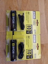2 X RYOBI LITHIUM 4V USB POWER