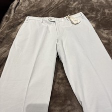 Loro Piana Men's Trousers In Stone Colour 100% Cotton W32” L31” Made In Italy