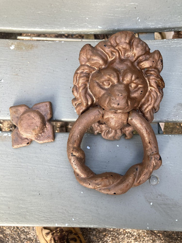 Vintage front door - cast, iron