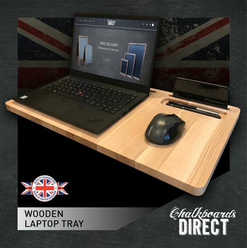 Personalised laptop desk wood - personalised,