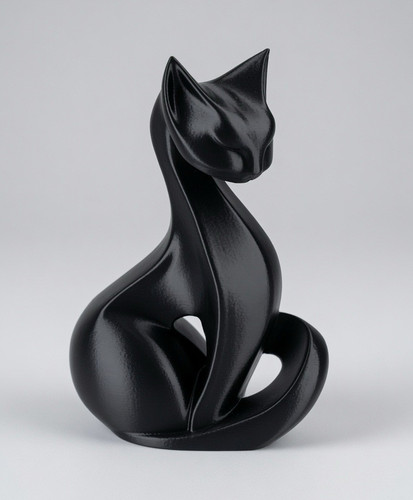 Black cat ornament - black, ornament/figurine