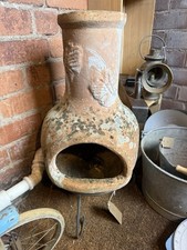 terracotta chiminea.