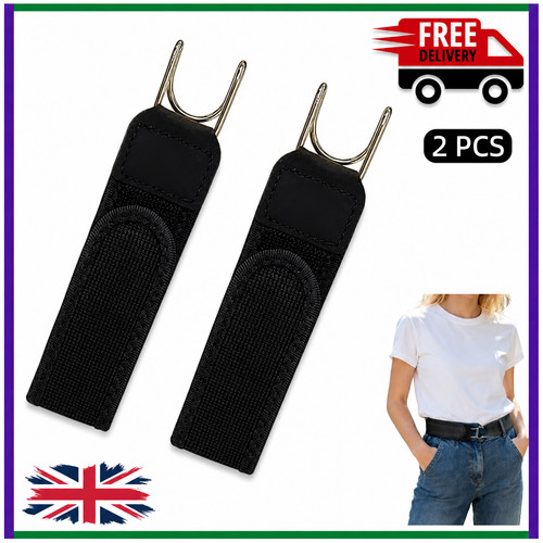 2pc metal hook elastic belt - metal,