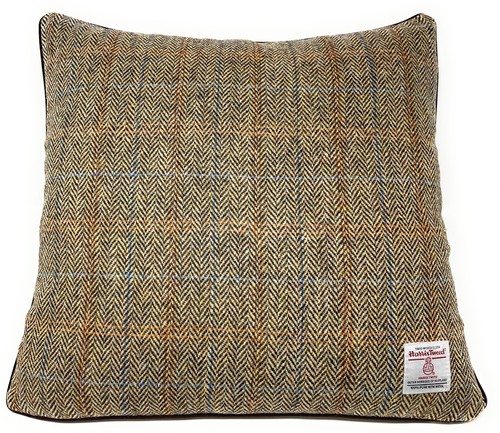 Harris tweed brown herringbone - brown,