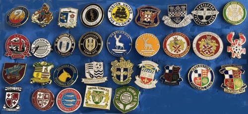 National league enamel badges - national,