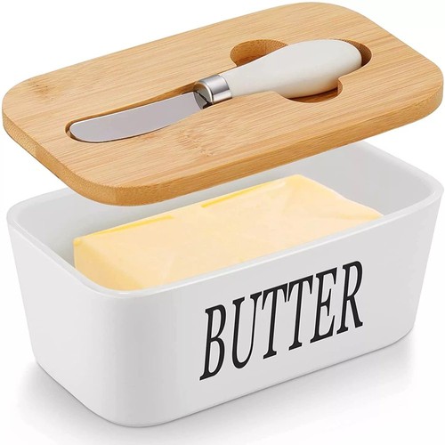 Ceramic french butter - ceramic, dish