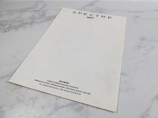 James Bond 007 Spectre Note