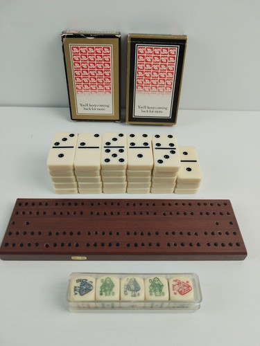 Vintage dominoes dice playing - vintage,