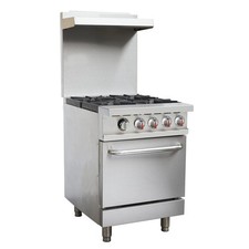 Range Oven 4Burner Splashback