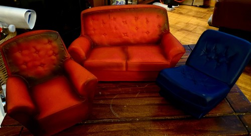 Vintage sindy red leather - vintage,