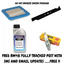 Hayter Harrier 48 Service Kit Air Filter Spark Plug & Engine oil & Blade 490H