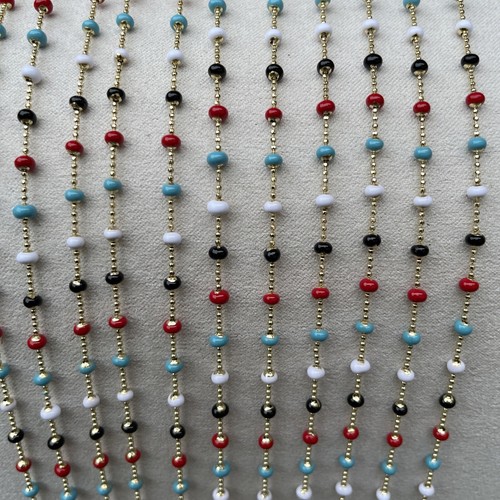 Gold plated beaded - beaded, hippy