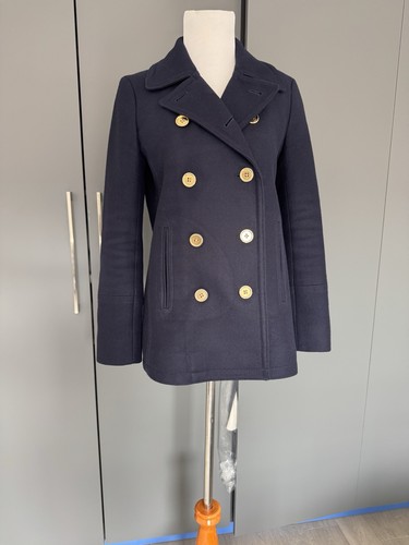 Crew navy pea coat - crew,