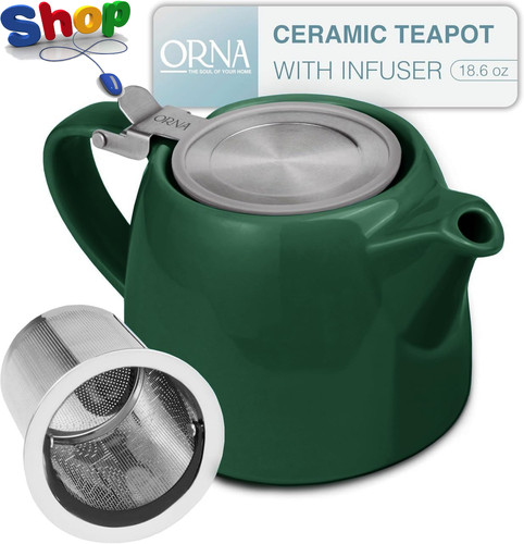 Orna ceramic teapot - orna,
