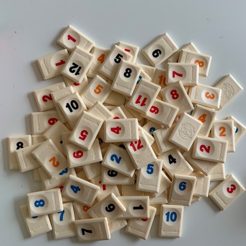 Rummikub number tiles - tiles,