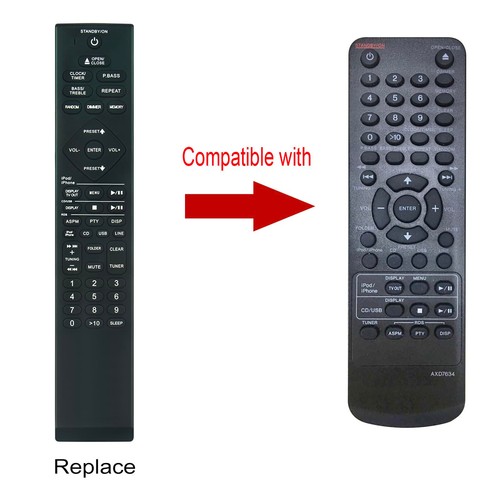 Axd7634 replaced remote - axd7634,