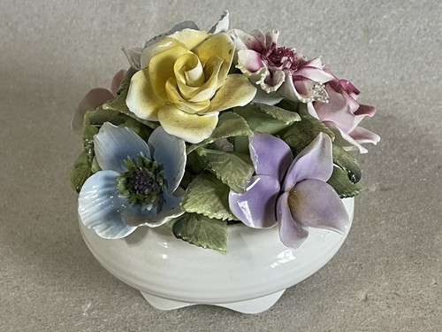 Bone china flower - flower, bowl,
