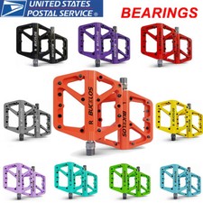 Fit ROCKBROS MTB Road Bike Nylon Pedals Lightweight Widen 9/16" DU Bearing Pedal